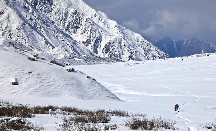 نانگا پربت میں موسم سرما کی پہلی برفباری