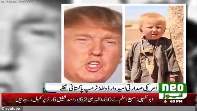 ڈونلڈ ٹرمپ کی پاکستان میں پیدائش ، مزاحیہ خبر کی عالمی میڈیا میں پذیرائی 