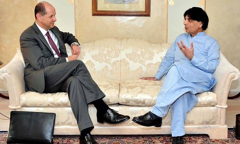 وزیرداخلہ چودھری نثارسےلندن میں برطانوی حکام کی ملاقاتیں