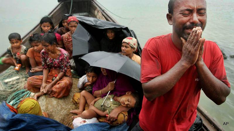 میانمار کے سیکڑوں روہنگیا مسلمانوں کی بنگلادیش ہجرت
