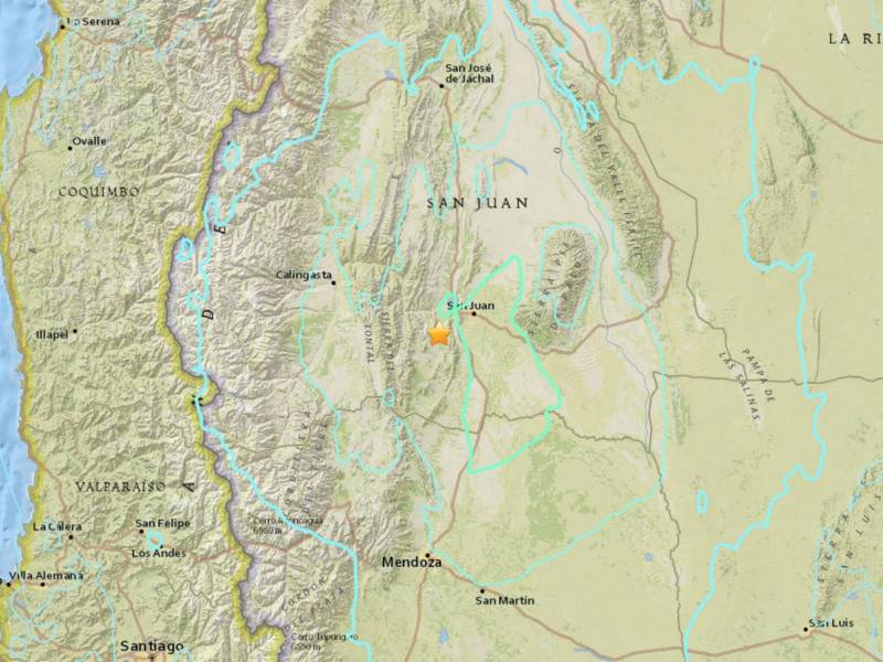 ارجنٹائن اور چلی میں 6.4 درجے شدت کا زلزلہ