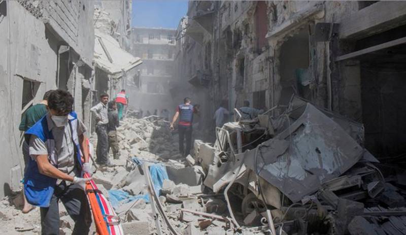 حلب پر حملے، ایک ہفتے میں 141 ہلاکتیں