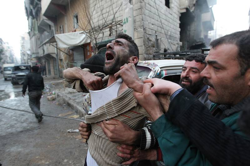 شام اور روس کی حلب میں بمباری سے 50 نمازی شہید