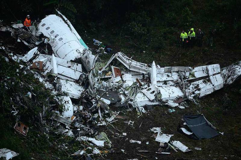 کولمبیا میں برازیل کا طیارہ گرنے کی وجوہات سامنے آگئیں