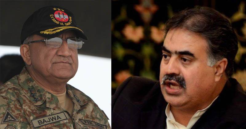 آرمی چیف سے وزیر اعلیٰ بلوچستان کی ملاقات،بلوچستان میں قیام امن کیلئے تبادلہ خیال