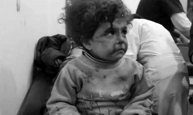 شام کی جنگ، بچوں کی آنکھوں میں آنسو خشک ہوگئے