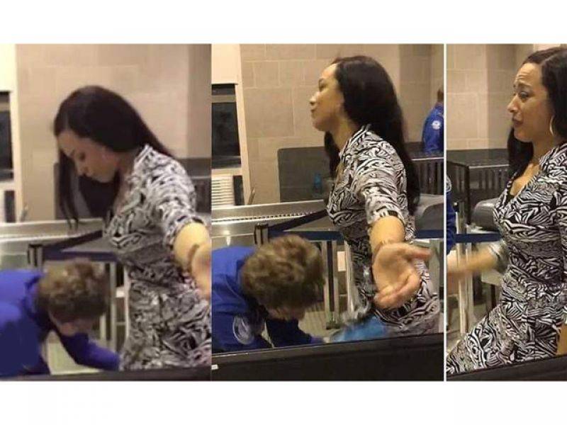ائیرپورٹ پر خاتون مسافر کی ایسے شرمناک ترین انداز میں تلاشی کہ ویڈیو سامنے آنے پر انٹرنیٹ کی دنیا میں ہنگامہ برپاہوگیا