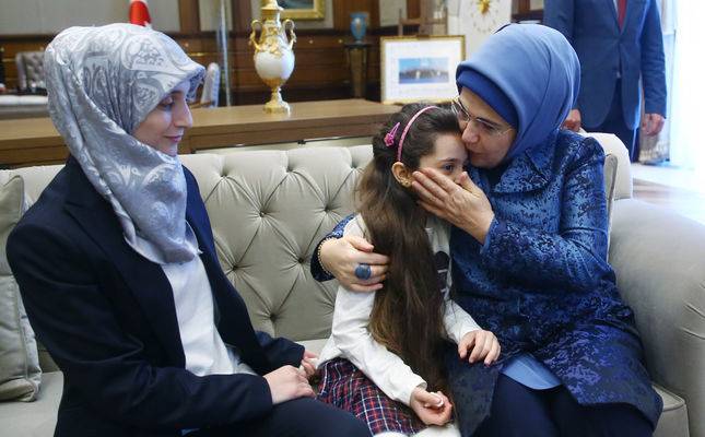 ترک صدر کی اہلیہ کا عالمی رہنما وں کی بیگمات کو شام میں انسانی المیے پر مراسلہ