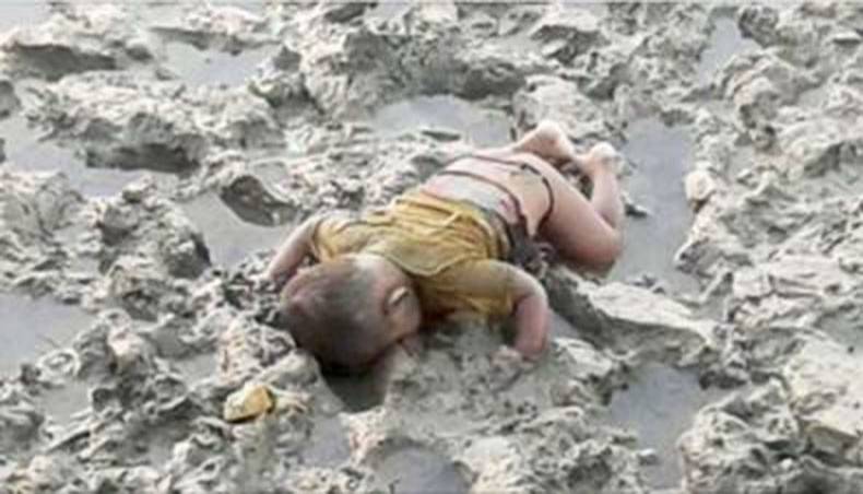 روہنگیا مسلم بچے کی تصویر نے شامی بچے 