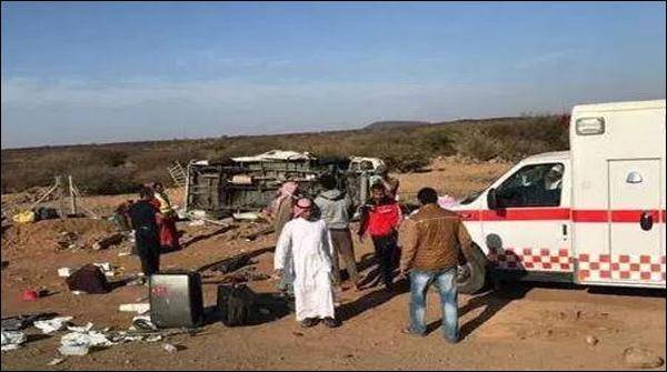 سعودی عرب میں ٹریفک حادثے میں 7 پاکستانی جاں بحق