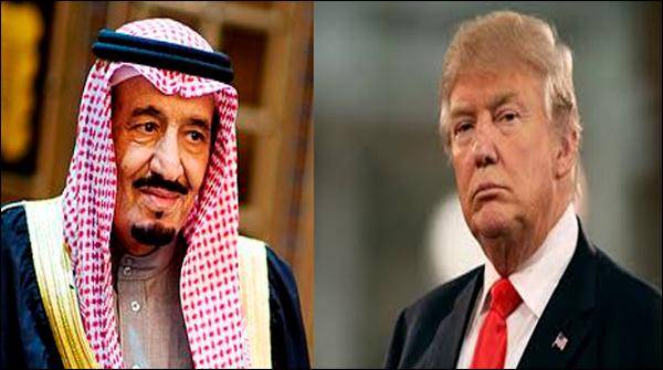 روس کے بعد سعودی فرماں رواں شاہ سلمان اور ٹرمپ کا ٹیلی فونک رابطہ