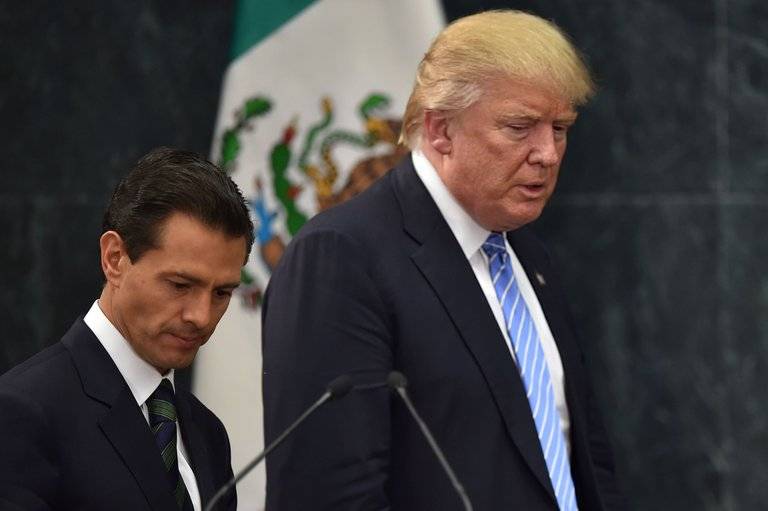  ٹرمپ کا میکسیکین صدر کو فون ،میکسیکو پر چڑھائی کی دھمکی