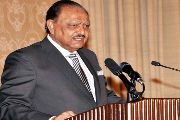 مسئلہ کشمیر حل کیے بغیر خطے میں امن قائم نہیں ہو سکتا، صدر ممنون حسین