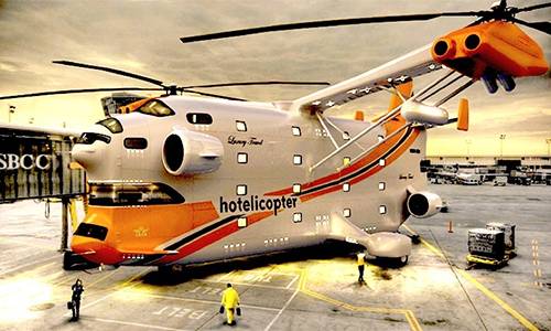 دنیا کا پہلا سیون سٹار ہیلی کاپٹر ہوٹل اڑان بھرنے کےلئے تیار