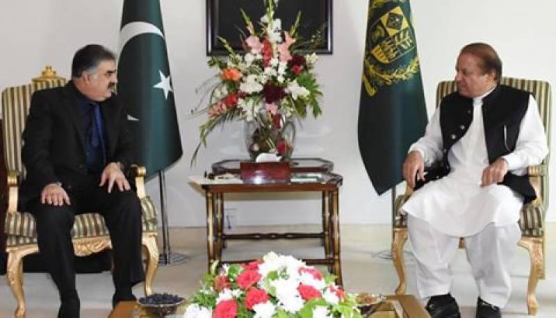 وزیراعظم سے نواب ثناءاللہ زہری کی ملاقات، اہم امور پر تبادلہ خیال