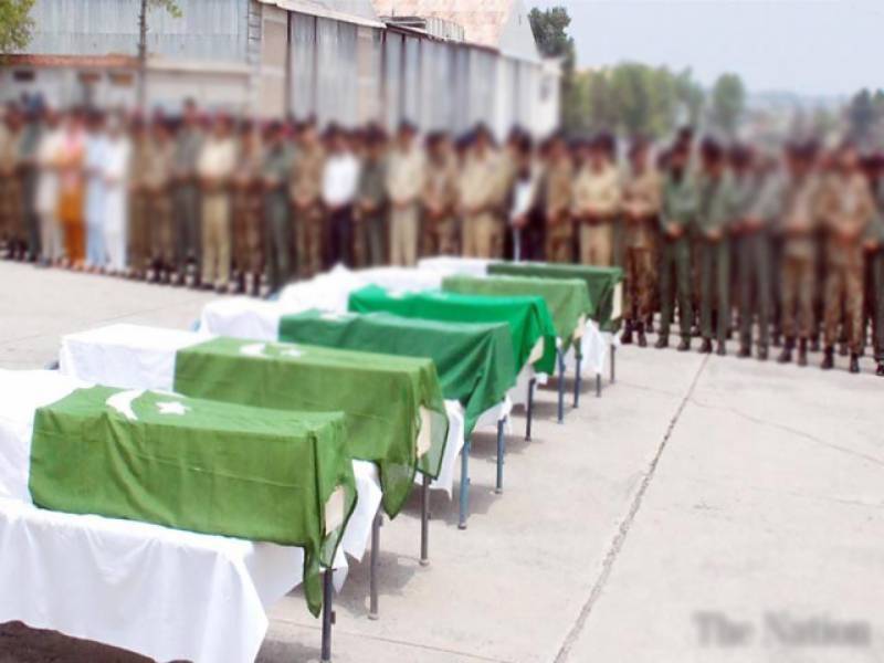 کوئٹہ: شہید اہلکاروں کی نماز جنازہ ادا کردی گئی