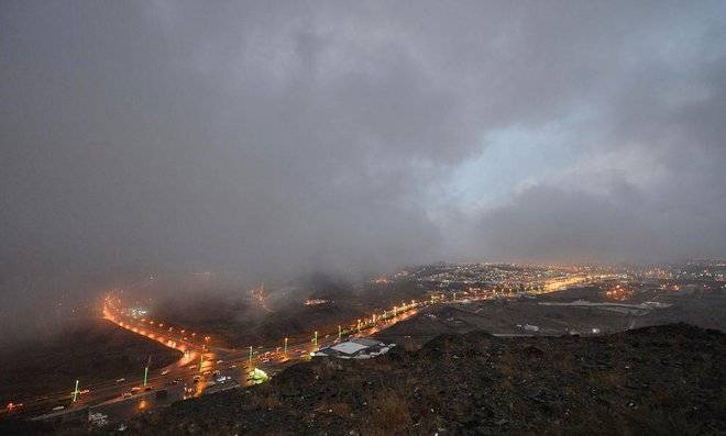 سعودی عرب میں موسم سرد اور بارشیں جاری رہنے کا امکان