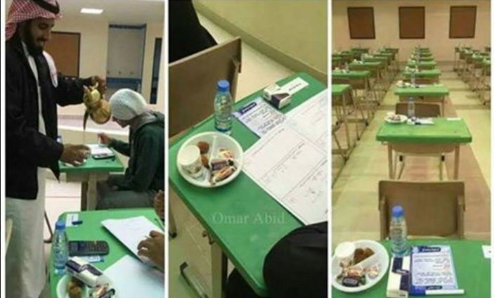 سعودی عرب کے امتحانی کمرے کی سوشل میڈیا پر دھوم