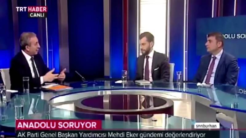ترک ٹی وی چینل پر انٹرویو کرتے ہوئے صحافی اچانک بے ہو ش 