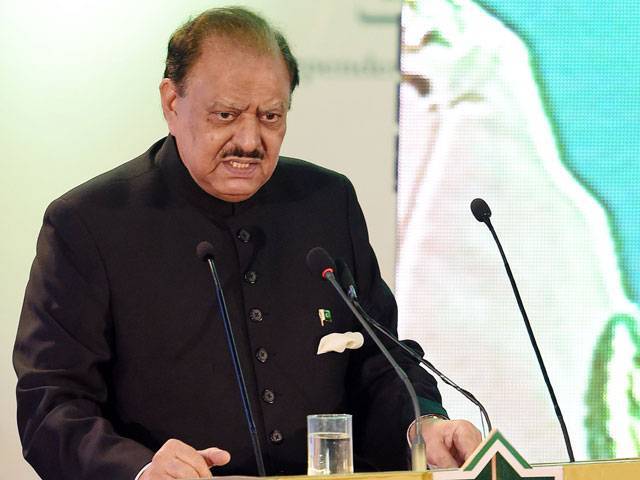 حکومت کی معاشی اور مالیاتی پالیسیوں نے ملکی معیشت کو اپنے پاؤں پر کھڑا کردیا ہے، ممنون حسین 