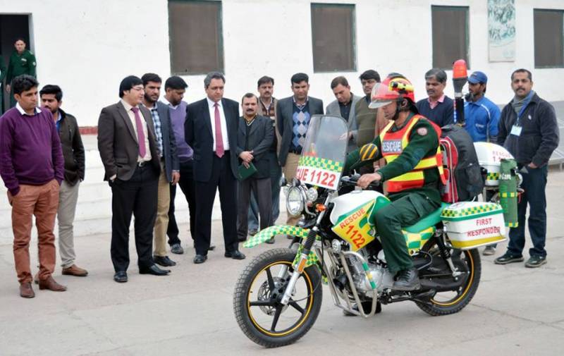 راولپنڈی میں 100موٹر بائیکس ایمبولینسز چلائی جائیں گی 