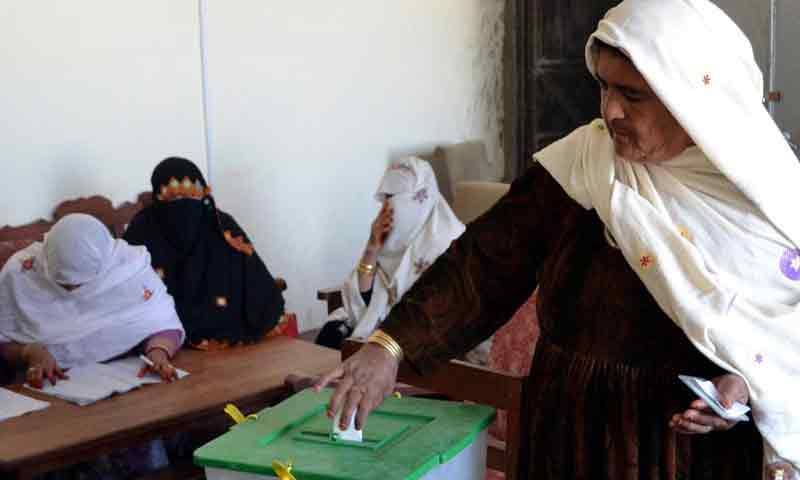 بلوچستان اسمبلی کےحلقےپی بی7میں ضمنی انتخاب کیلئے پولنگ جاری