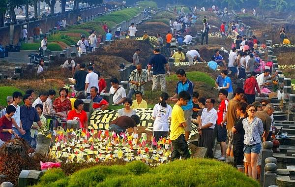 کنگ منگ کا تہوار ، 53لاکھ چینیوں کی قبروں پر حاضری
