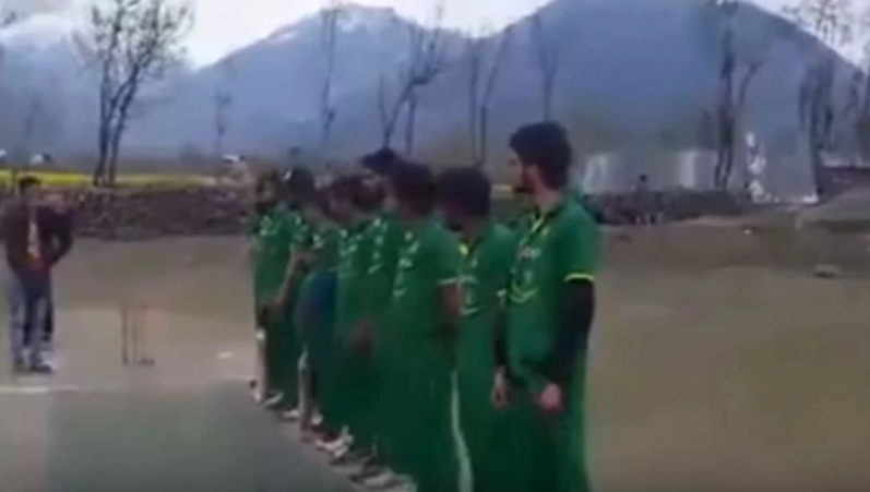 پاکستان کا قومی ترانہ پڑھنے والے مقبوضہ کشمیر کے کرکٹرز کو حراست میں لے لیاگیا