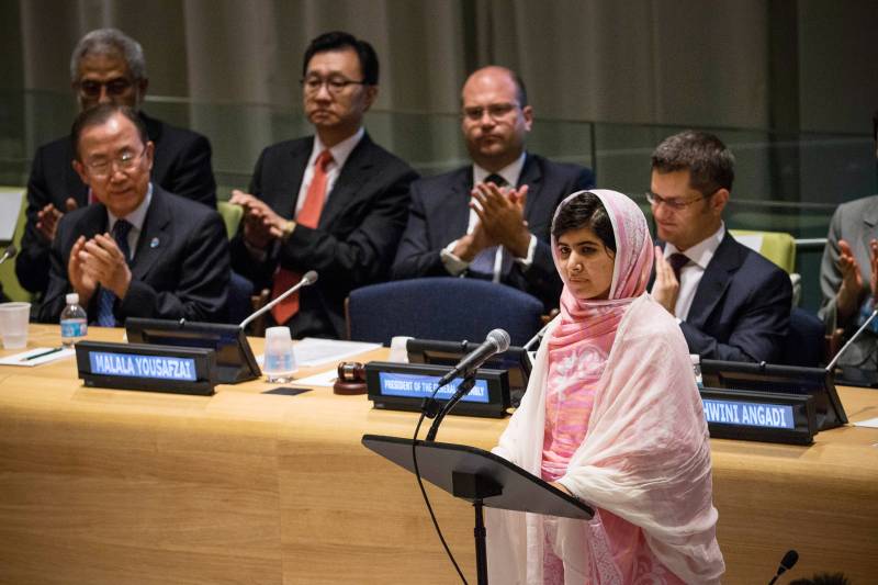 اقوام متحدہ نے ملالہ یوسف زئی امن کی پیغامبر بنانے کا فیصلہ کر لیا