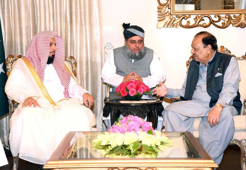 صدر اور وزیراعظم سے امام کعبہ کی ملاقات، باہمی دلچسپی کے امور پر تبادلہ خیال