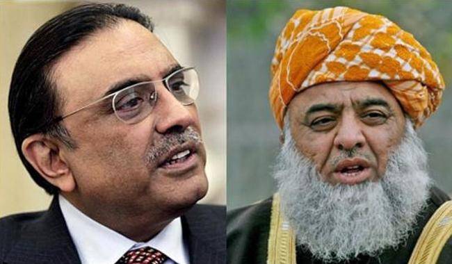  آصف زرداری سے ملاقات طوفان ٹلنے کا پیش خیمہ ہوسکتی ہے،مولانا فضل الرحمان