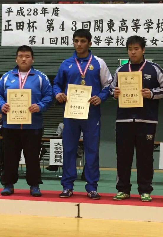جاپان: جونیر ریسلنگ چیمپئن شپ میں جھارا پہلوان کے بھتیجے نے میدان مار لیا