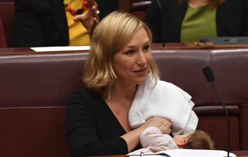 آسٹریلوی پارلیمنٹ میں بچے کو دودھ پلانے والی پہلی سیاست دان
