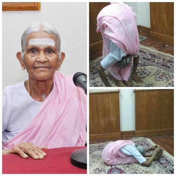  بھارت کی 98 سالہ ضعیف خاتون کو دنیا کی دوسری اور بھارت کی پہلی بزرگ ترین یوگا انسٹرکٹر کا اعزاز حاصل ہے