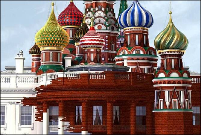 ٹائم میگزین کےسرورق پر روسی عمارت کی وائٹ ہاﺅس پر برتری کی تصاویر نے ہنگامہ کھڑا کر دیا