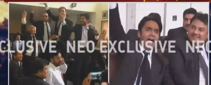 وزیراعظم کے استعفے کا مطالبہ، لاہور ہائیکورٹ بار میں وکلا کنونشن میں ہنگامہ آرائی
