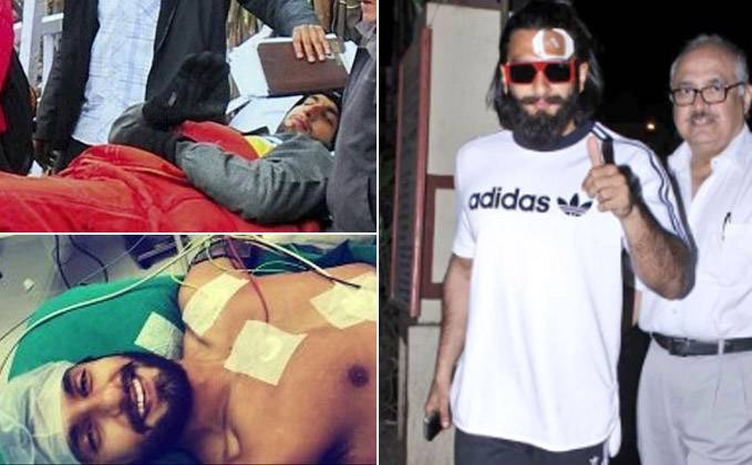 رنویر سنگھ فلم”پدماوتی“ کی شوٹنگ کے دوران زخمی