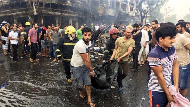 عراقی دارالحکومت میں 2 کار بم دھماکوں میں27 افراد ہلاک ٗ100 سے زائد زخمی