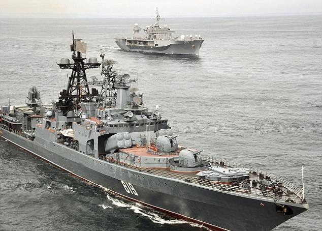 بحیرہ روم میں روسی بحری جنگی جہازوں کی تعداد میں اضافہ‎