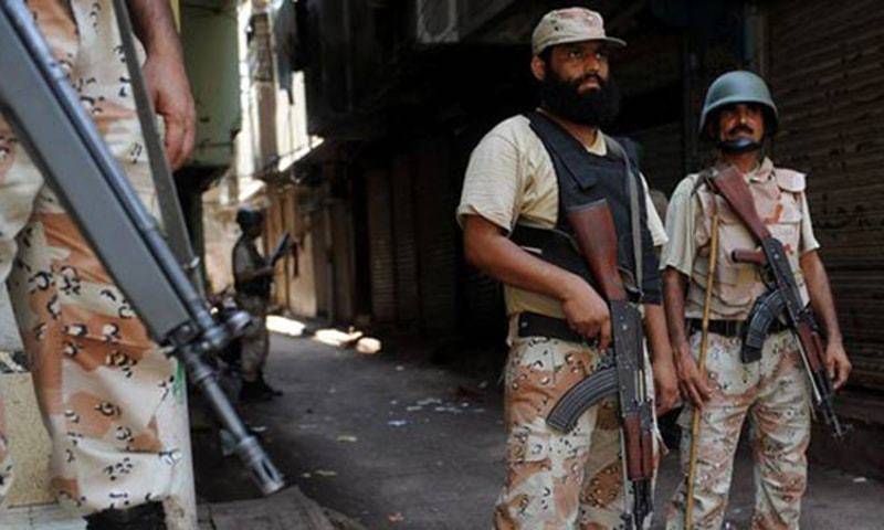 کراچی کے مختلف علاقوں میں رینجرز کی کارروائیاں ،8ملزمان گرفتار