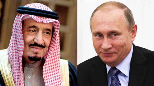 قطر بحران ، سعودی فرماں روا اور روسی صدر کے درمیان رابطہ
