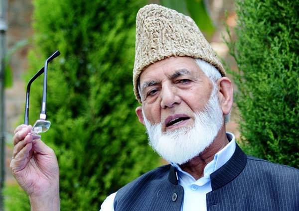 مقبوضہ کشمیر میں جاری خون خرابے کی ذمہ دار بھارتی حکومت ہے، سید علی گیلانی