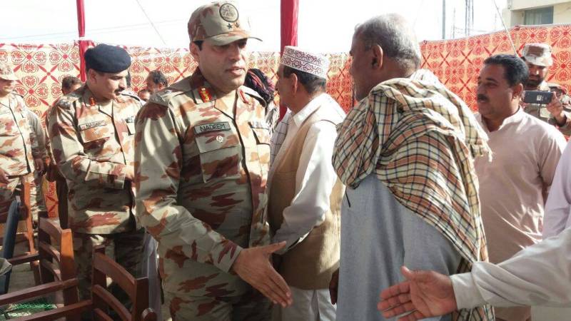 آئی جی ایف سی بلوچستان کا چمن کا دورہ،، قبائلی لوگوں سے عید ملے