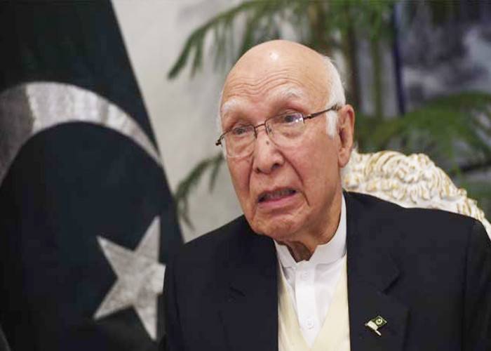 جے آئی ٹی کا فیصلہ وزیراعظم نوازشریف کے حق میں آئیگا ، سرتاج عزیز 