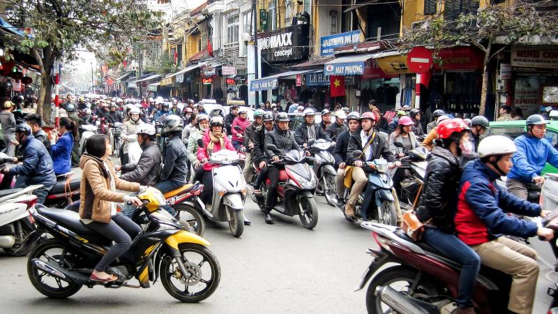 ویتنام میں 2030 تک موٹرسا ئیکل پر پابندی 