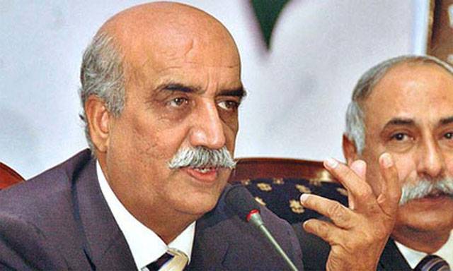  وزیراعظم مستعفیٰ نہ ہونے کی ضد چھوڑ کر فی الفور استعفیٰ دے کر کسی اور کو موقع دیں، خورشید شاہ 