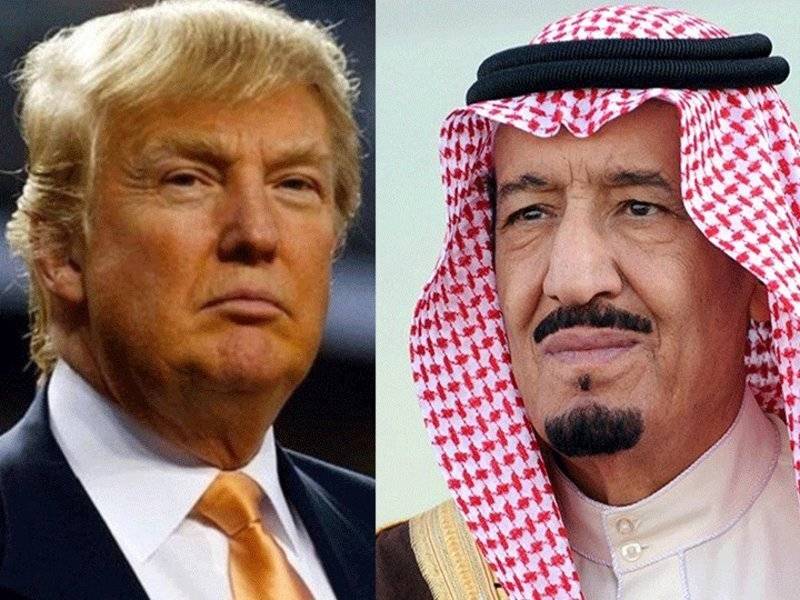 شاہ سلمان اور امریکی صدر کے درمیان قطری بحران پر تبادلہ خیال