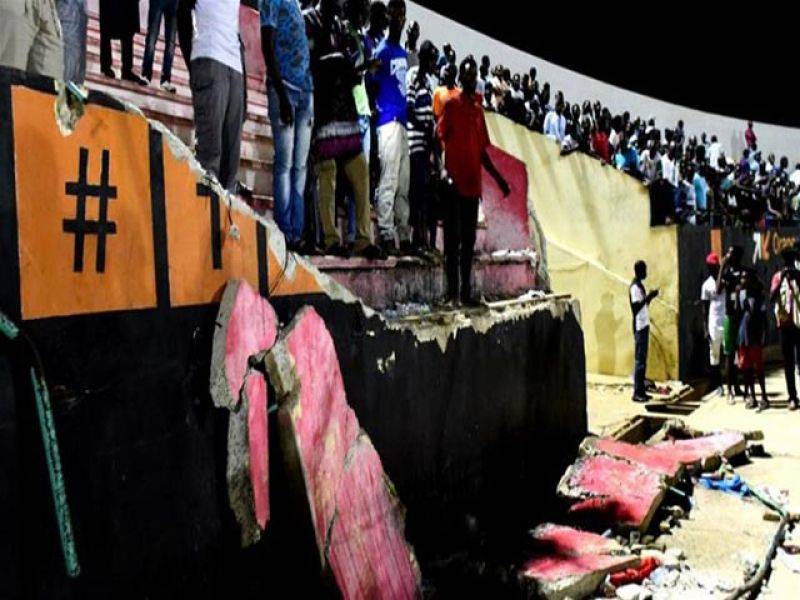 سینیگال،فٹبال سٹیڈیم کی دیوار گرنے سے8 افراد ہلاک، 49 زخمی