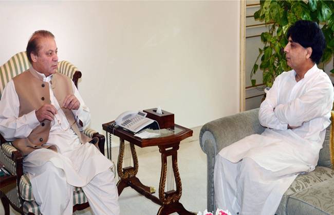 پنجاب ہاوس میں نوازشریف سے چودھری نثار کی اہم ملاقات 