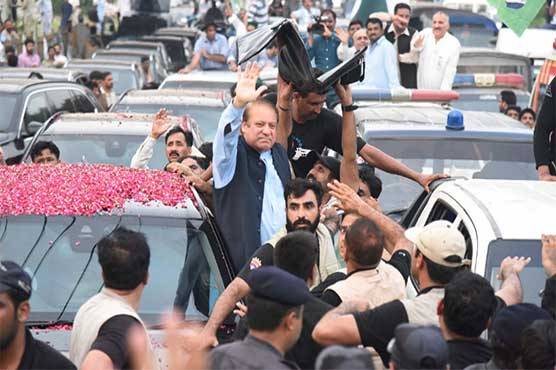 نواز شریف کا مشن جی ٹی روڈ کا دوسرا روز، قافلہ لاہور کی جانب رواں دواں